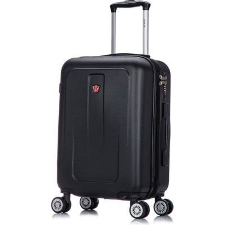 Rta Products Llc DUKAP Crypto Lightweight Hardside Luggage Spinner 20" Carry-On - Black DKCRY00S-BLK